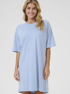 Kaffe Damen Kleid KAmaibritt in hellblau