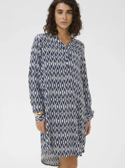Kaffe Damen Kleid KAmarana in marine