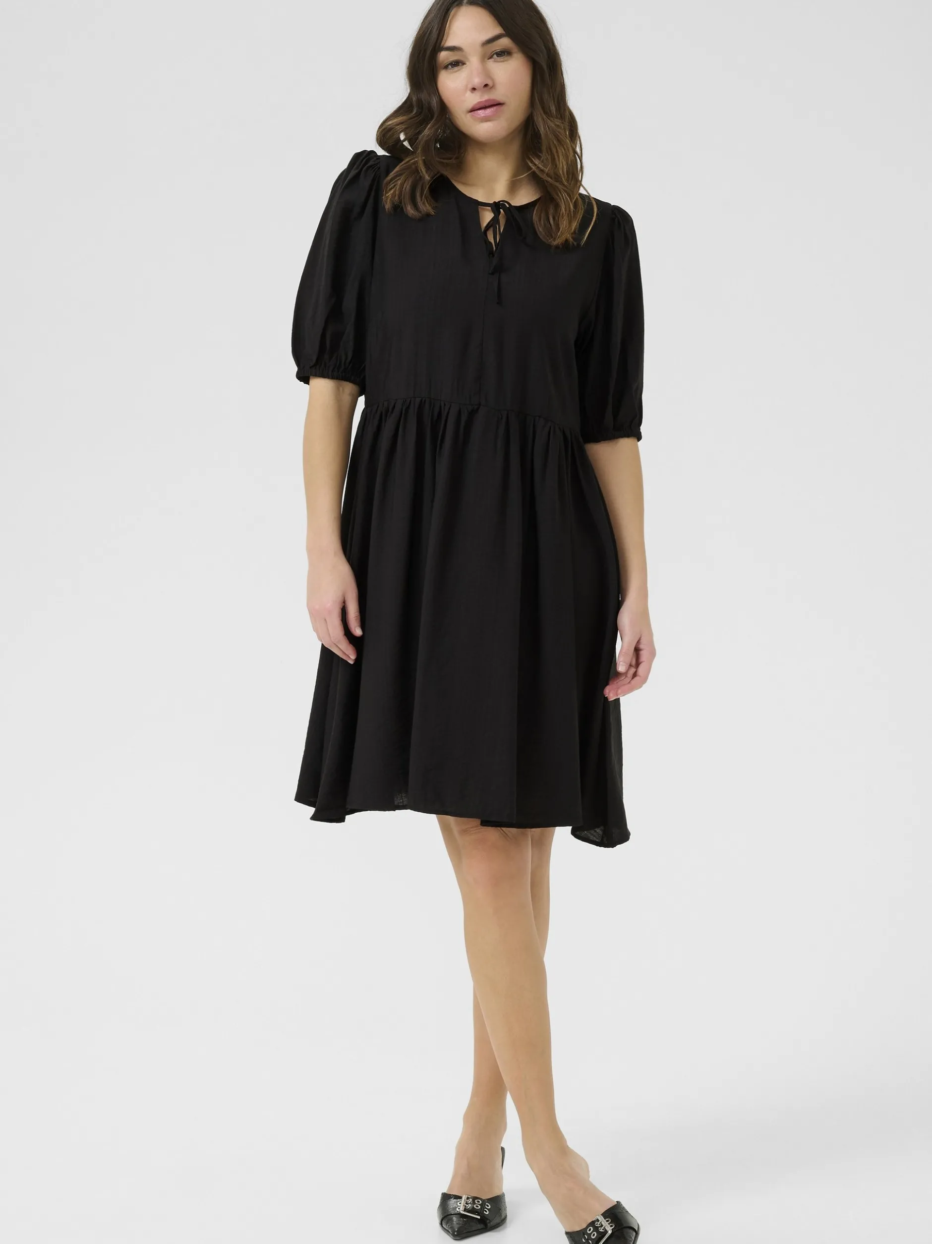 Kaffe Damen Kleid KAmariana in schwarz