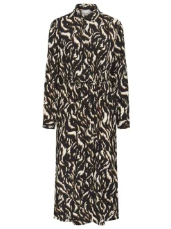 Kaffe Damen Kleid KAmille in schwarz