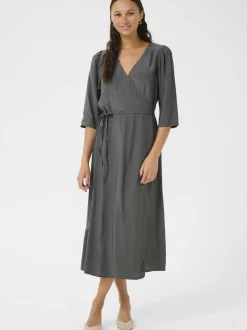 Kaffe Damen Kleid KAmira in anthrazit