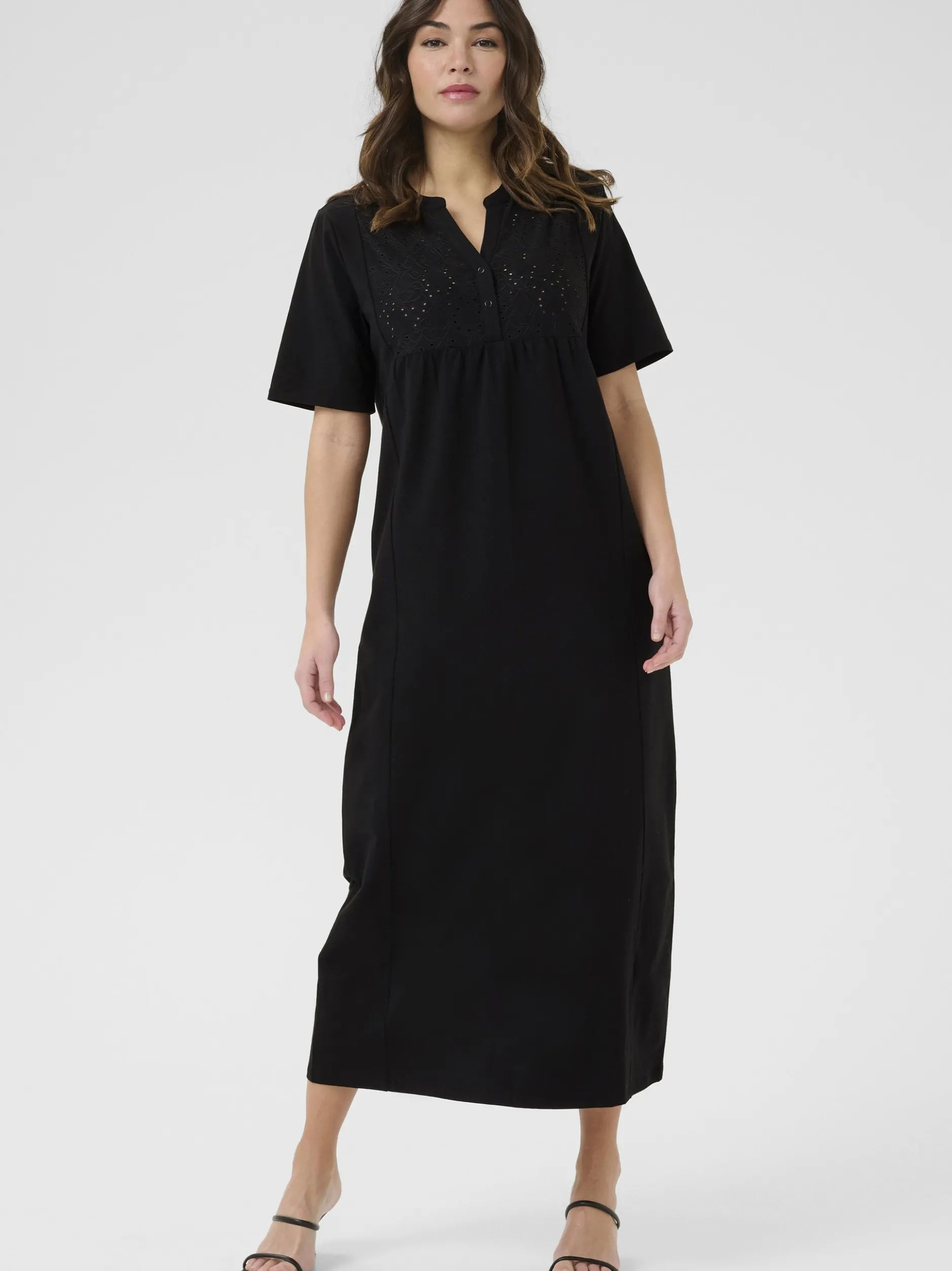 Kaffe Damen Kleid KAmiranda in schwarz