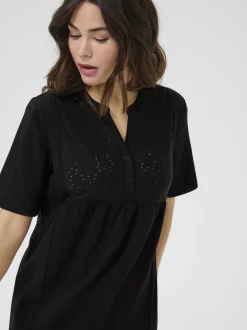 Kaffe Damen Kleid KAmiranda in schwarz