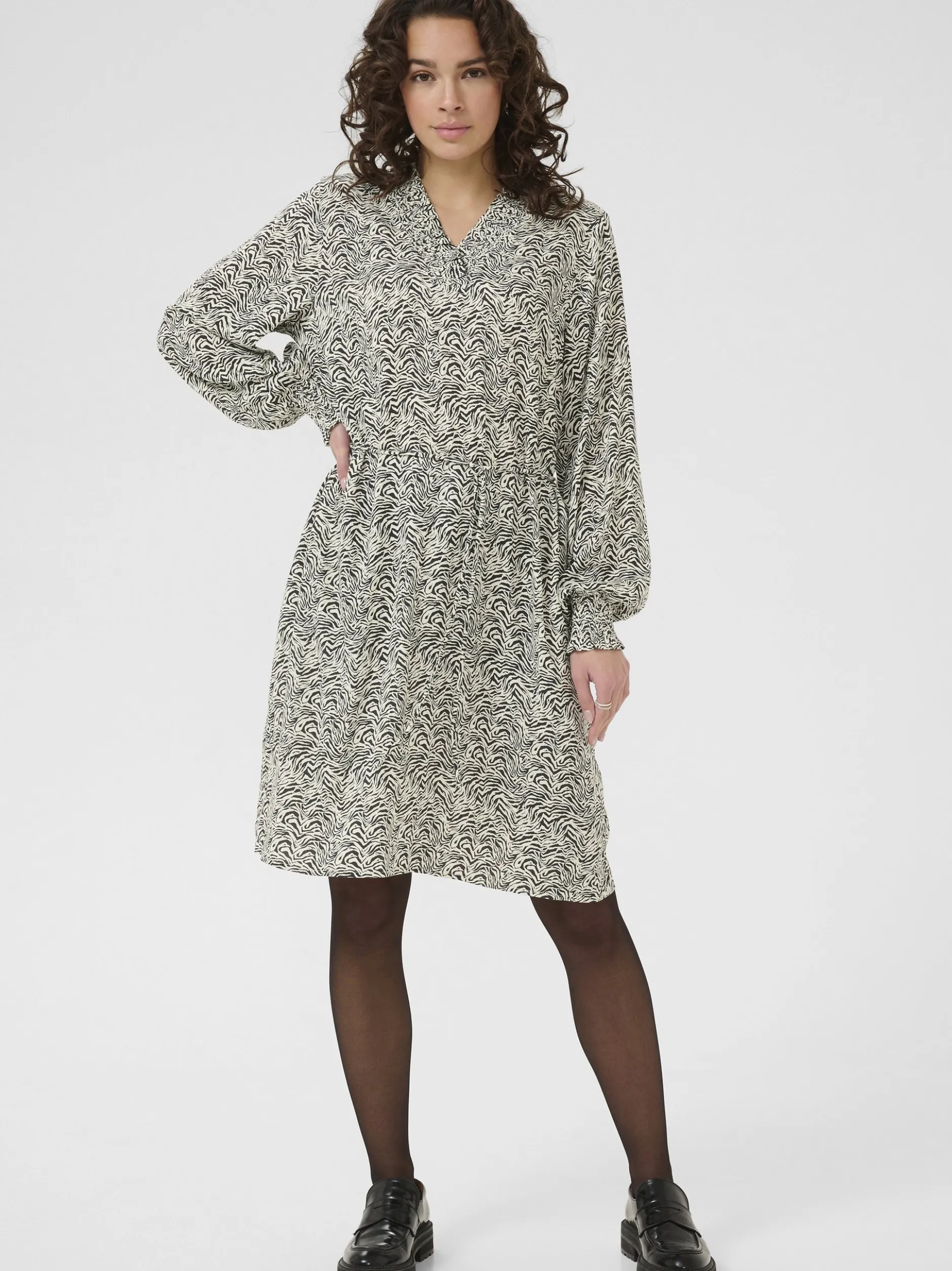Kaffe Damen Kleid KAmiriam in anthrazit