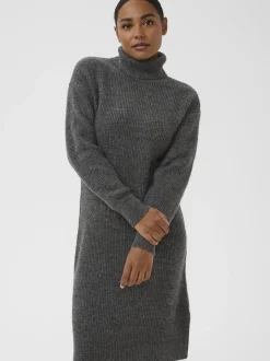 Kaffe Damen Kleid KAmyra in grau