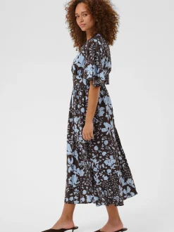 Kaffe Damen Kleid KAnadira in braun