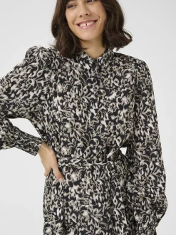 Kaffe Damen Kleid KApollie in schwarz