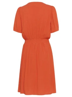 Kaffe Damen Kleid KAronna in orange