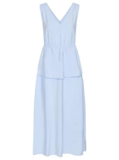 Kaffe Damen Kleid KArosie in hellblau