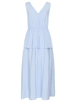 Kaffe Damen Kleid KArosie in hellblau