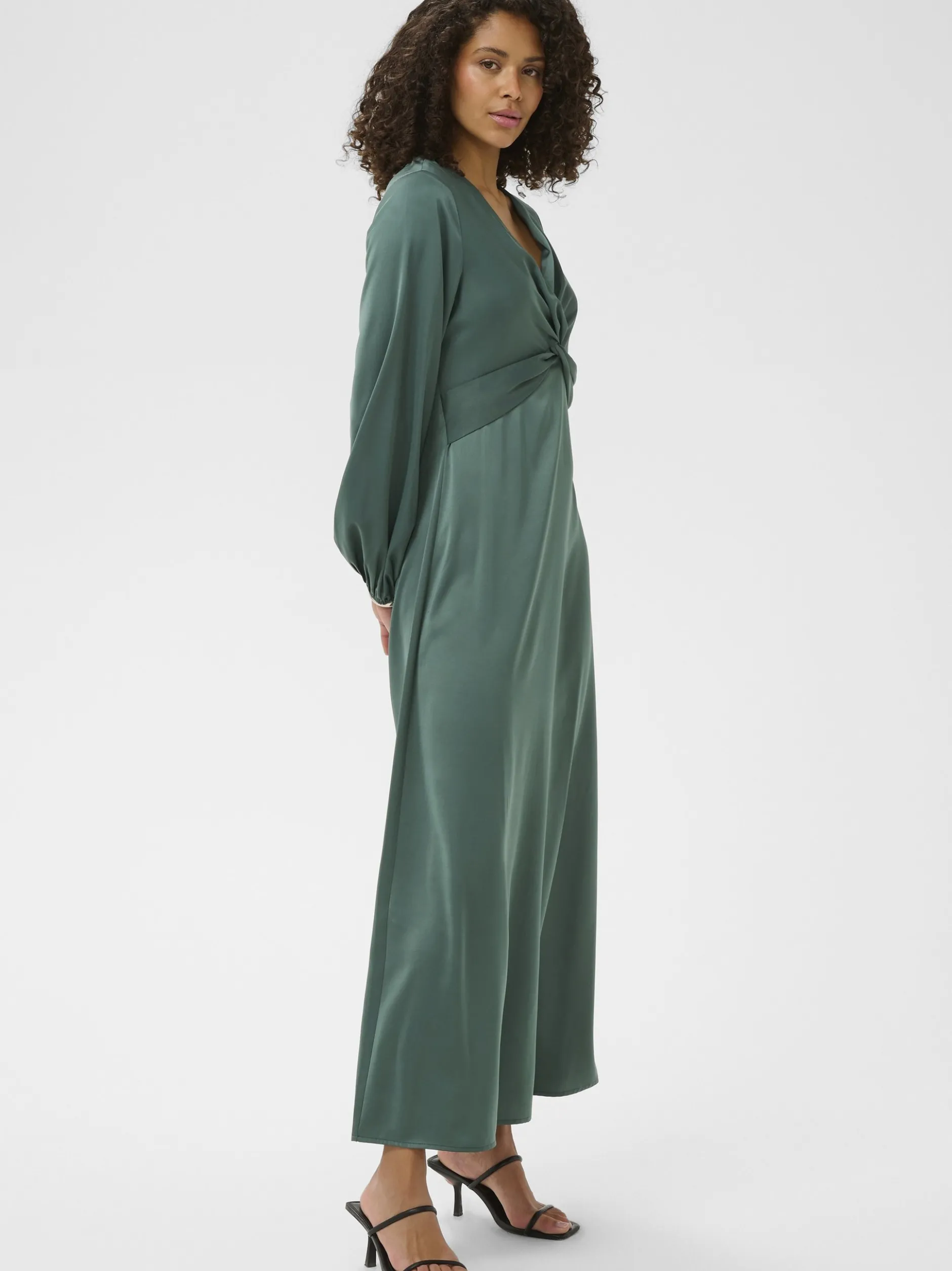 Kaffe Damen Kleid KAsadie in grün