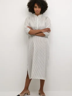 Kaffe Damen Kleid KAsidsel in ecru