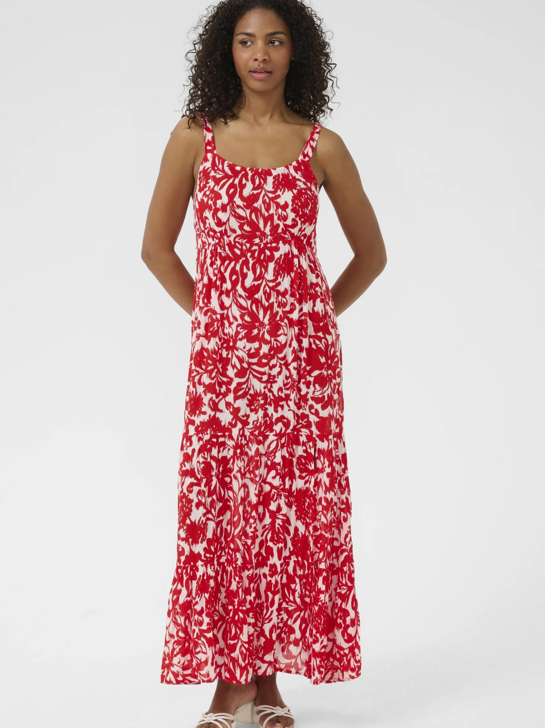 Kaffe Damen Kleid KAvalery in rot