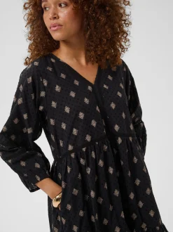 Kaffe Damen Kleid KAwila in schwarz