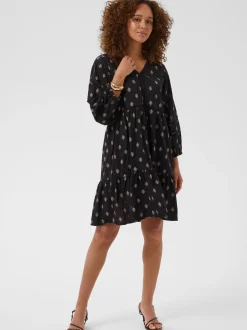 Kaffe Damen Kleid KAwila in schwarz