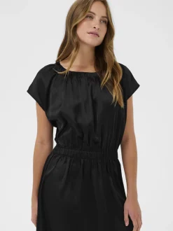Kaffe Damen Maxikleid KAamara Normale Passform in schwarz