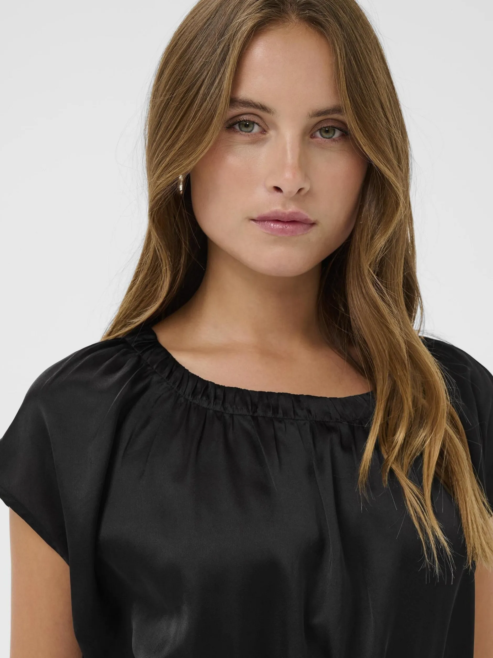 Kaffe Damen Maxikleid KAamara Normale Passform in schwarz