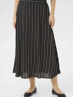 Kaffe Damen Rock BPluna Elastische Taille in schwarz