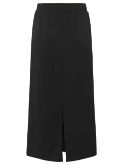 Kaffe Damen Rock KAannika Elastische Taille in schwarz