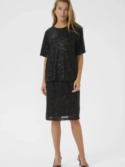 Kaffe Damen Rock KAlila in schwarz