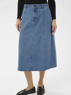 Kaffe Damen Rock KAvalena in medium stone denim