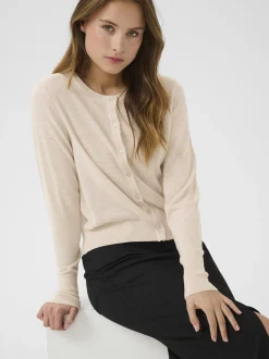 Kaffe Damen Strickjacke KAamalia in ecru