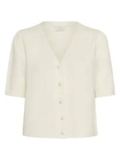 Kaffe Damen Strickjacke KAmarina in ecru