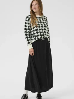 Kaffe Damen Strickpullover KAcarol in weiß
