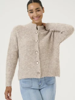 Kaffe Damen Strickpullover KAane in braun