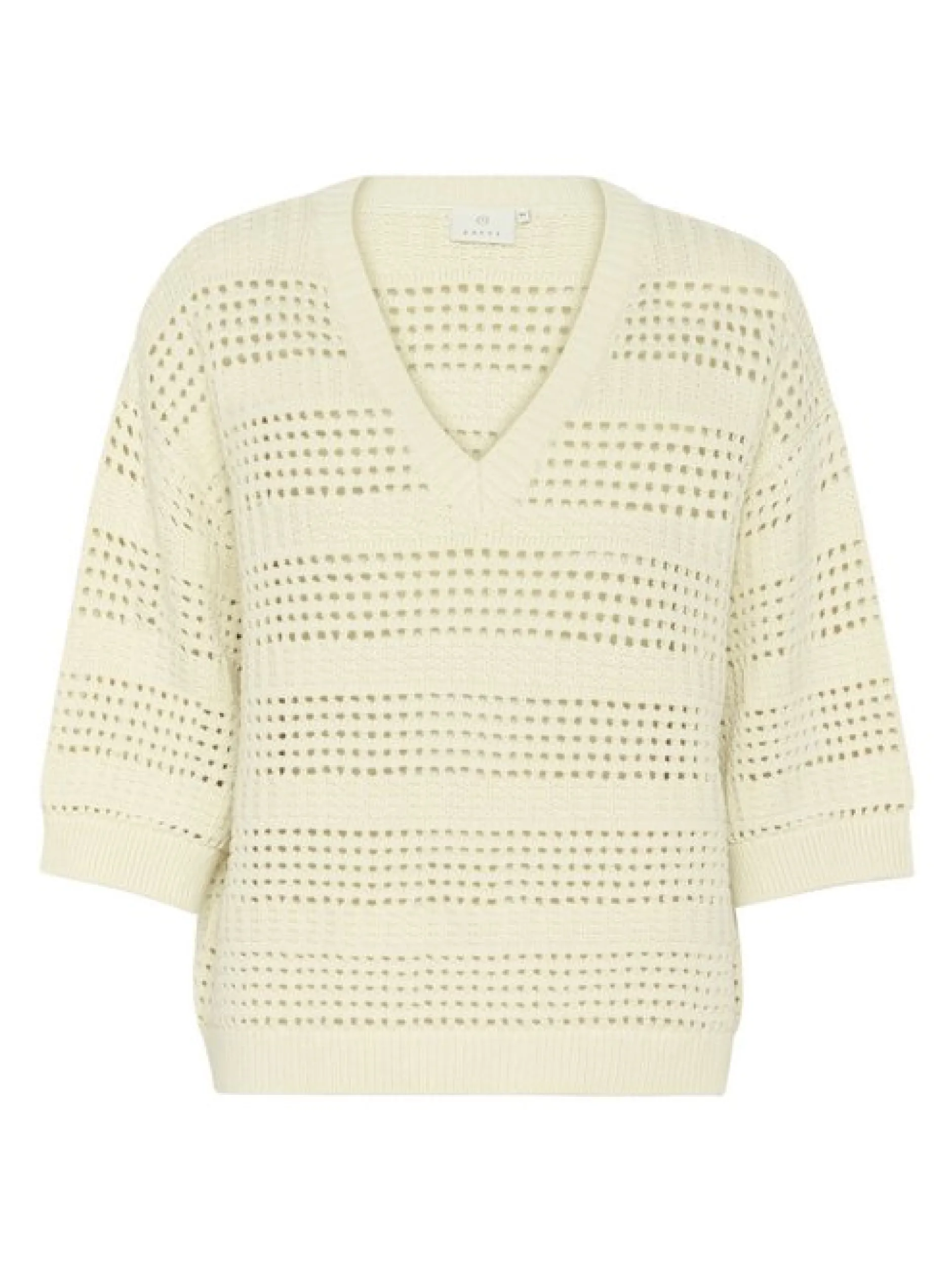 Kaffe Damen Strickpullover KAteresa in vanille