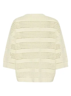 Kaffe Damen Strickpullover KAteresa in vanille