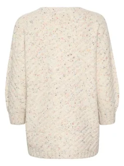 Kaffe Damen Strickpullover KApaige in beige