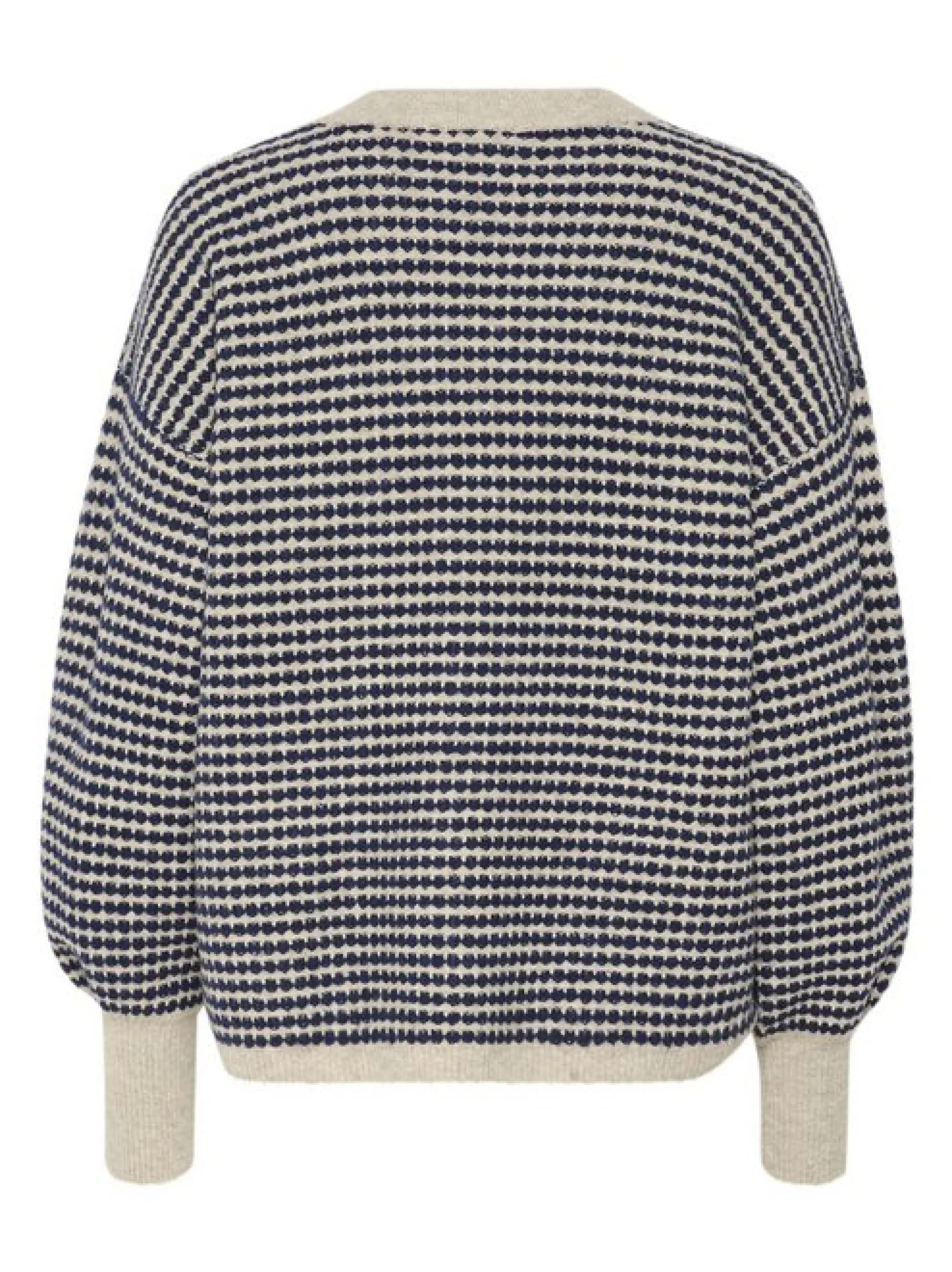 Kaffe Damen Strickpullover KAellery in beige marine