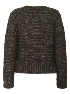 Kaffe Damen Strickpullover KAmarena in mocca