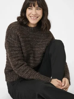Kaffe Damen Strickpullover KAmarena in mocca