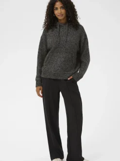 Kaffe Damen Strickpullover KAuma in grau