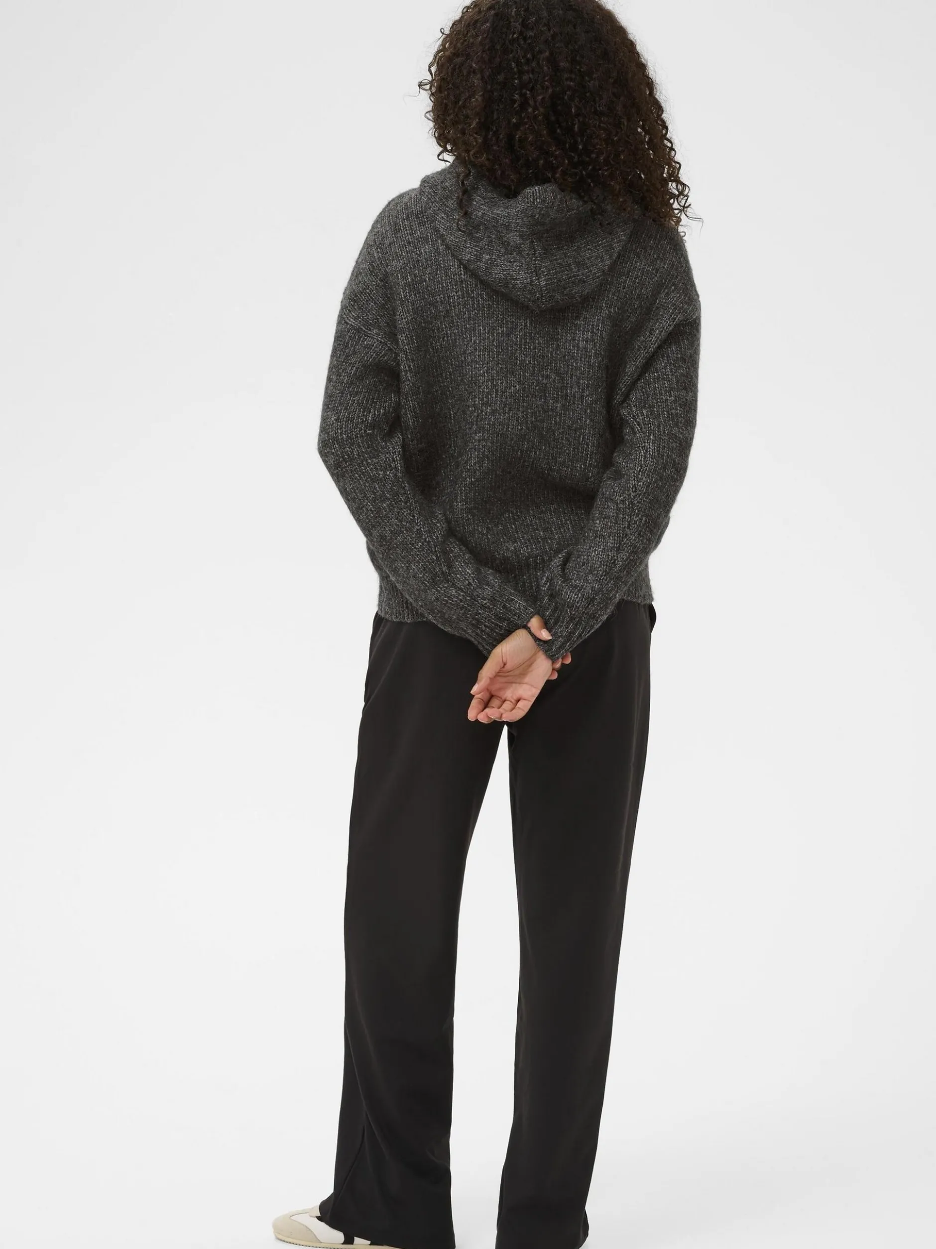 Kaffe Damen Strickpullover KAuma in grau