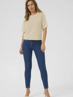 Kaffe Damen Strickshirt KAlinn in beige