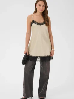 Kaffe Damen Top KAhill in beige