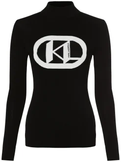 KARL LAGERFELD Damen Pullover in schwarz