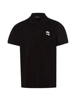 KARL LAGERFELD Herren Poloshirt in schwarz