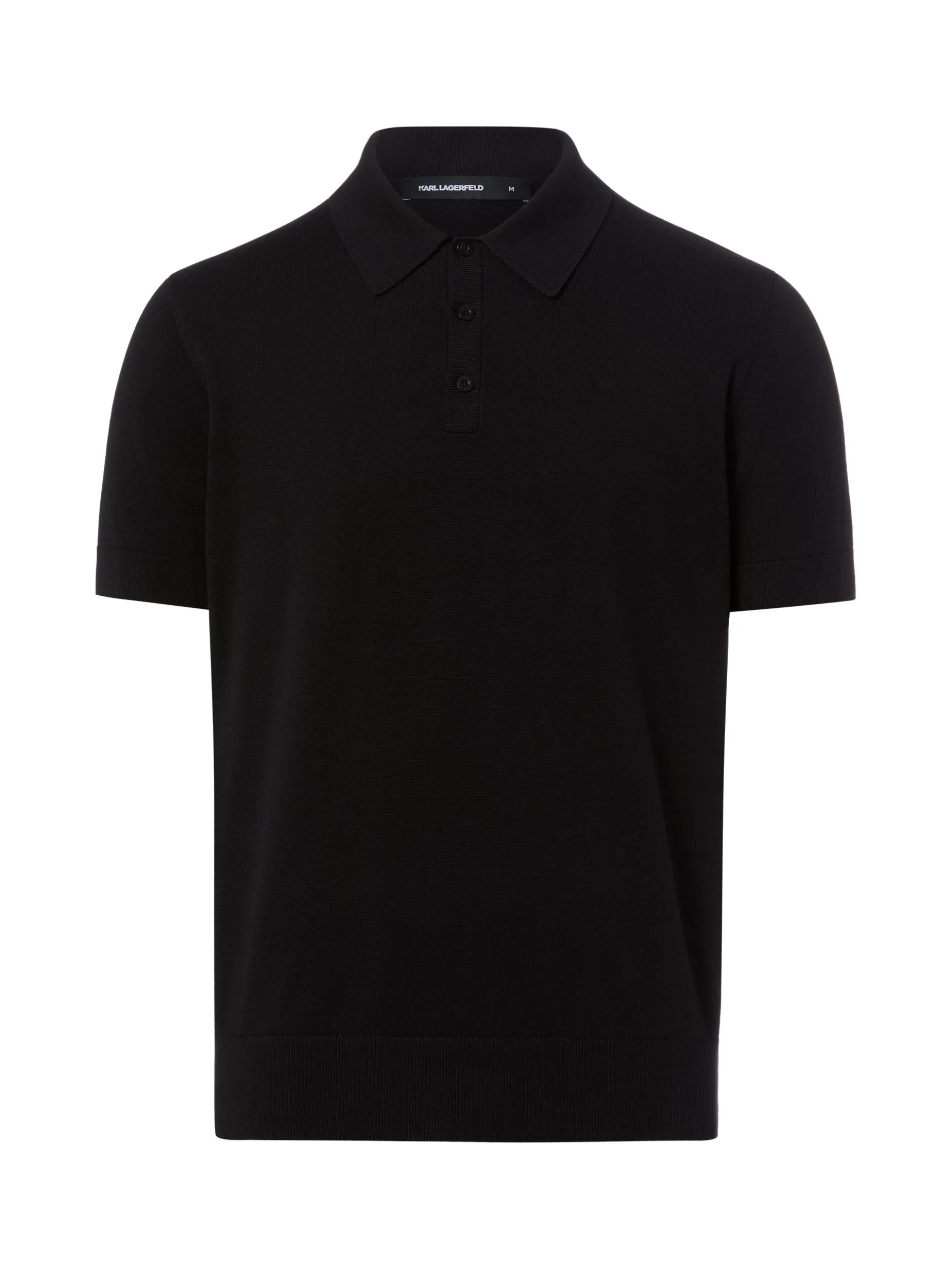 KARL LAGERFELD Herren Poloshirt in schwarz