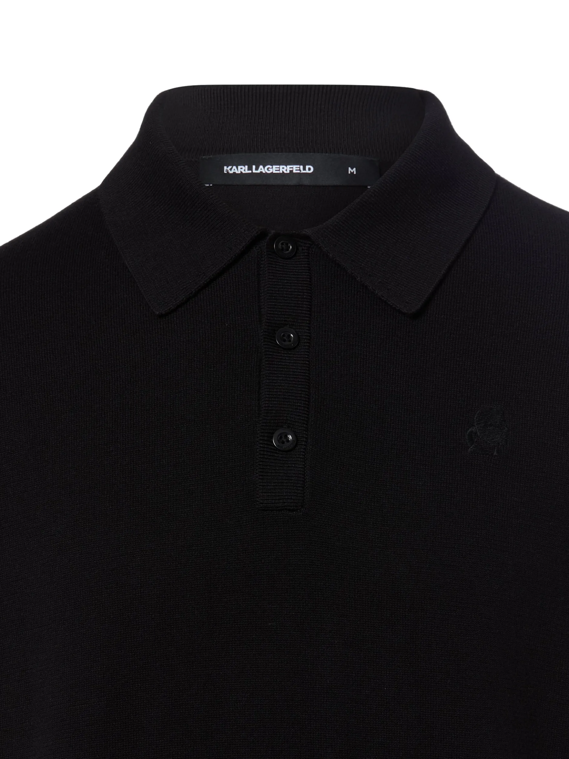 KARL LAGERFELD Herren Poloshirt in schwarz