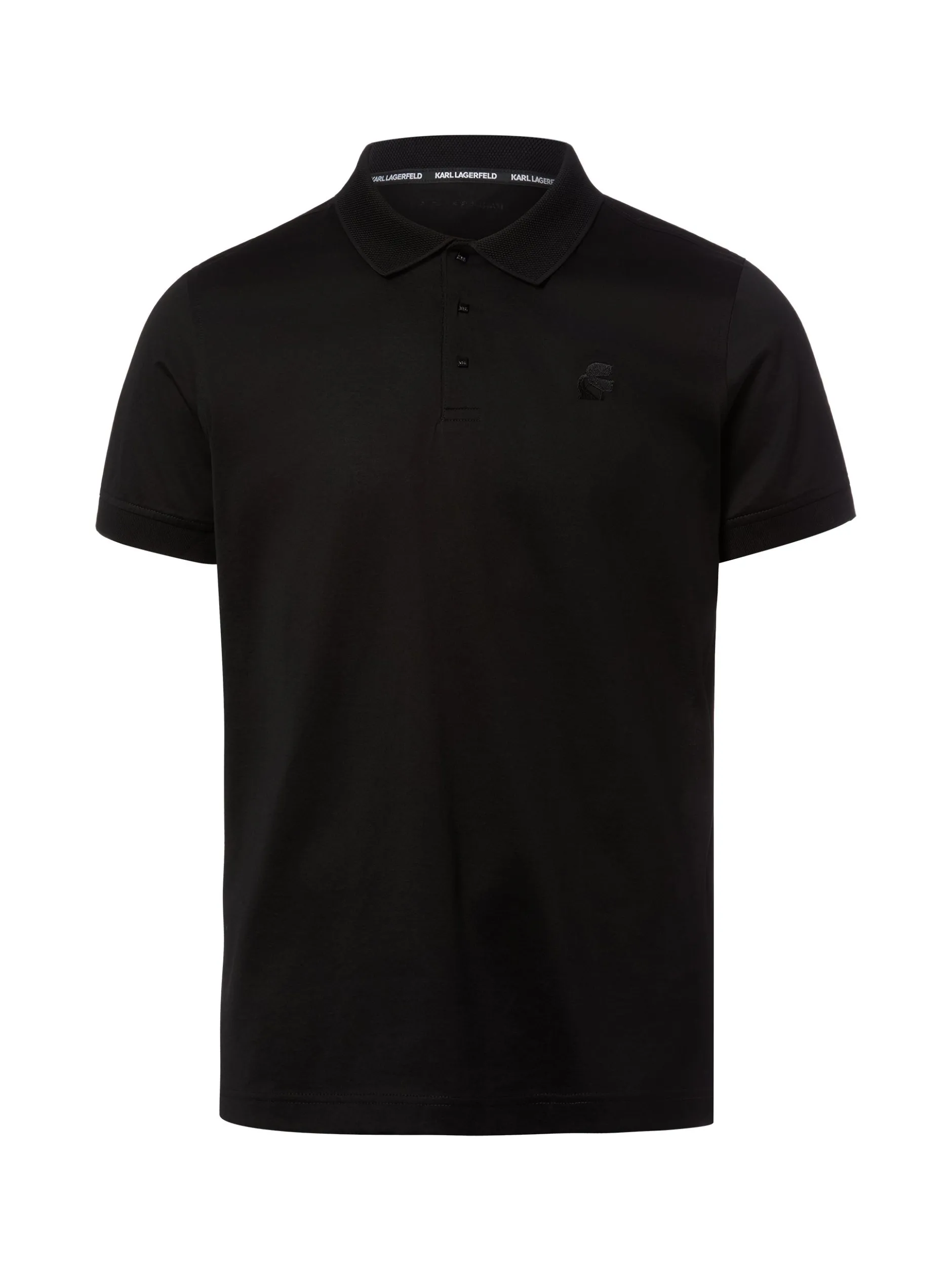 KARL LAGERFELD Herren Poloshirt in schwarz