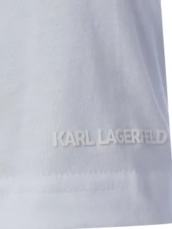 KARL LAGERFELD Herren T-Shirt im 2er-Pack in weiß