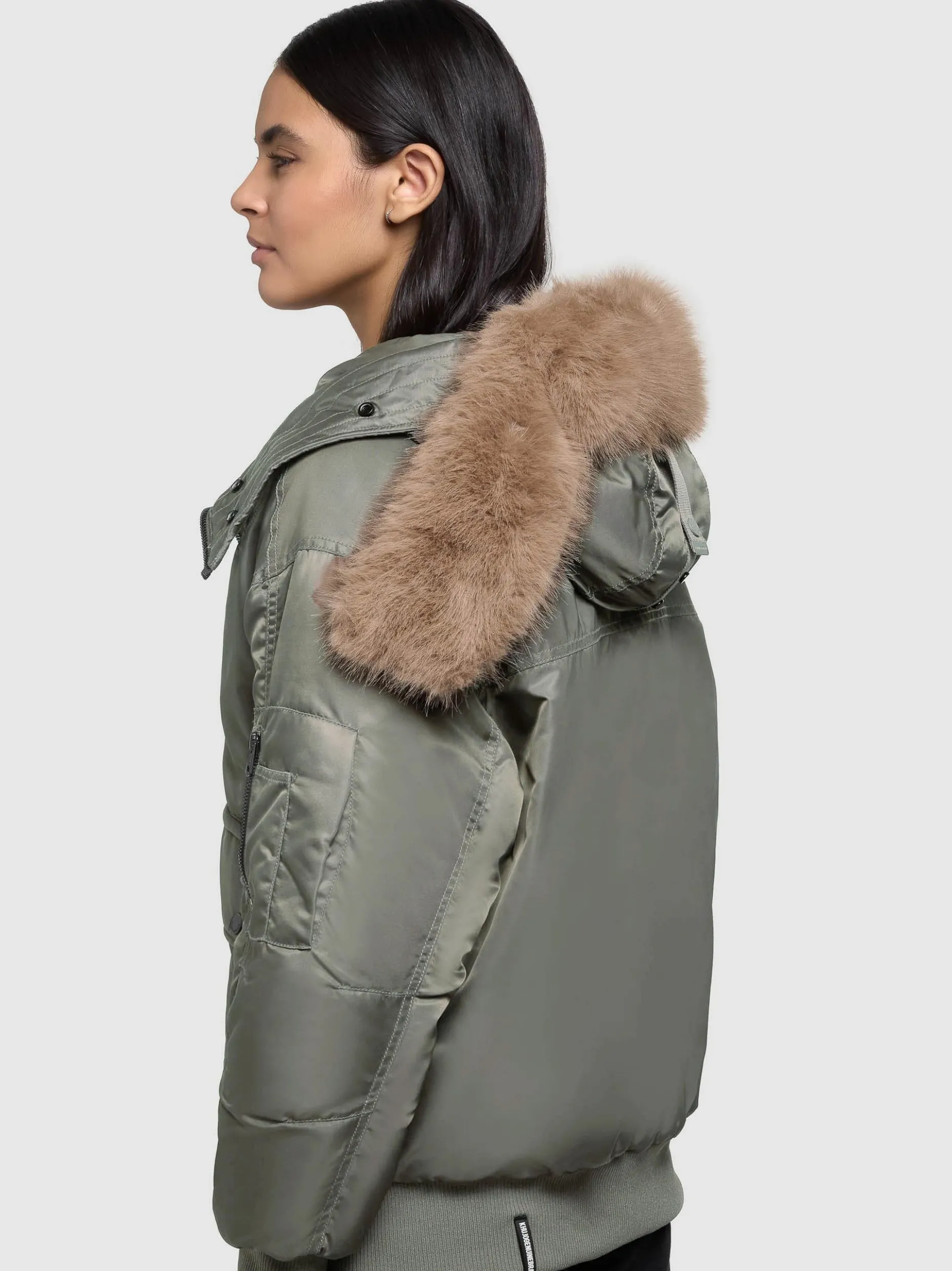 Khujo Damen Bomberjacke - Cela in grün