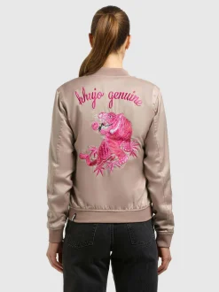 Khujo Damen Collegejacke - Ruby in beige