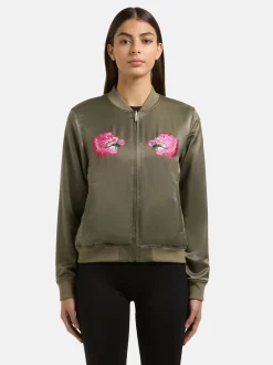 Khujo Damen Collegejacke - Ruby in grün