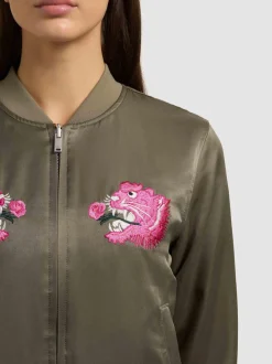 Khujo Damen Collegejacke - Ruby in grün