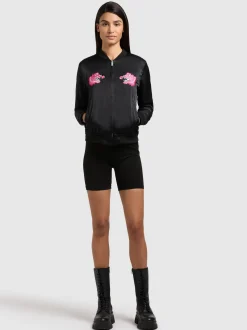 Khujo Damen Collegejacke - Ruby in schwarz